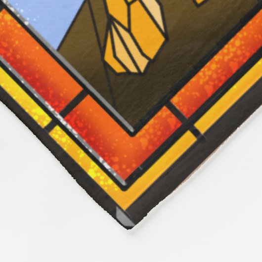 Hartglas Lion Fleecedecke (Ecke)