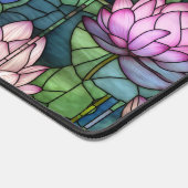 Hartglas Lotus Desk Mat Schreibtischunterlage (Ecke)