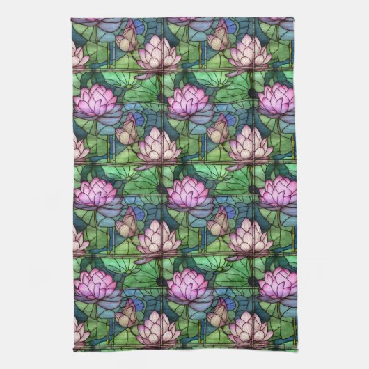 Hartglas Lotus Küchentuch (Vertikal)
