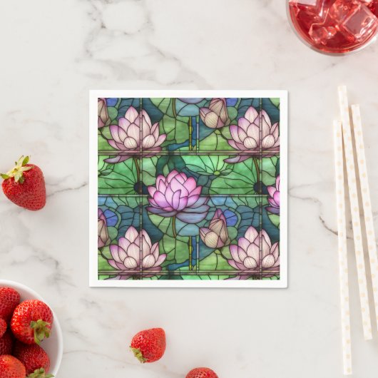 Hartglas Lotus Paper Napkins Serviette (Beispiel)