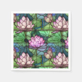 Hartglas Lotus Paper Napkins Serviette (Vorderseite)