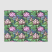 Hartglas Lotus Tissue Paper Seidenpapier (Vorderseite)
