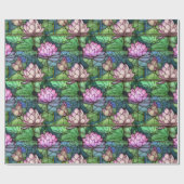 Hartglas Lotus Wrapping Paper Geschenkpapier (Flach)