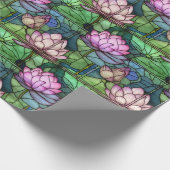 Hartglas Lotus Wrapping Paper Geschenkpapier (Ecke)