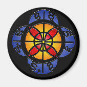 Hartglas Magnet (Vorne)