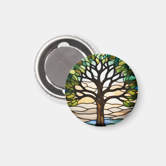 Hartglas Magnet (Vorderseite/Rückseite)