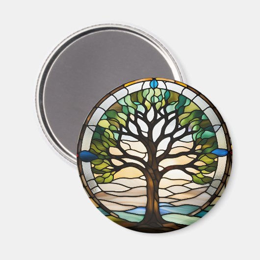 Hartglas Magnet (Vorderseite/Rückseite)