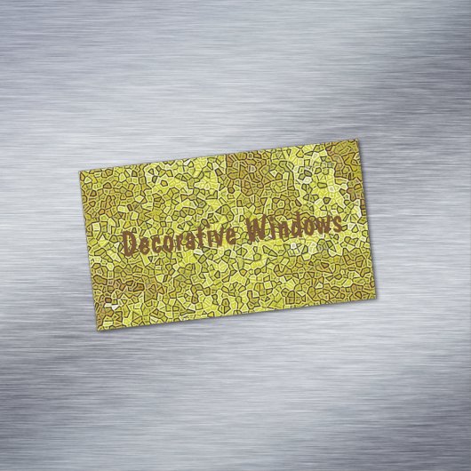 Hartglas Magnetische Visitenkarte (Beispiel)