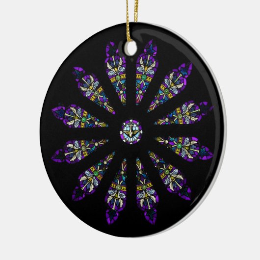 Hartglas Mandala Ornament (Links)