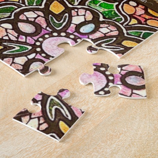Hartglas Mandala Patchwork Puzzle (Seite)