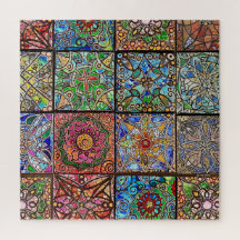 Hartglas Mandala Patchwork