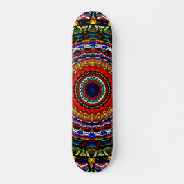 Hartglas Mandala Skateboard