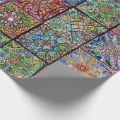 Hartglas Mandala Umhüllungspapier Geschenkpapier (Ecke)
