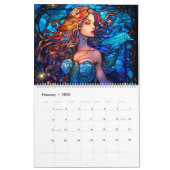 Hartglas Mermaid Kalender (Feb 2026)