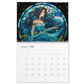 Hartglas Mermaid Kalender (Jan 2026)