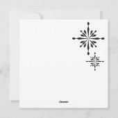 Hartglas Misty Foto Green Brown Feiertagskarte (Rückseite)