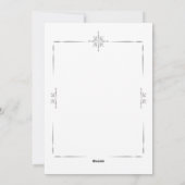 Hartglas Misty Foto Red Gold Feiertagskarte (Rückseite)