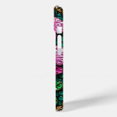 Hartglas mit rosa Orchideen Case-Mate iPhone Hülle (Rückseite / Links)