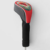 Hartglas Poppy Golf Headcover (angewinkelt)