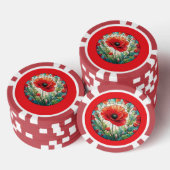 Hartglas Poppy Pokerchips (Stapel)