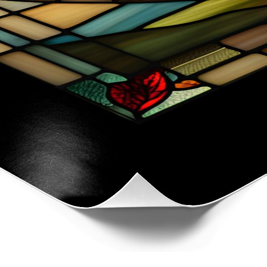 Hartglas Poster (Ecke)