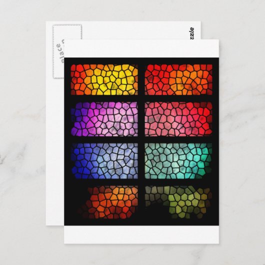 Hartglas Postkarte (Vorne/Hinten)