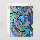 Hartglas Postkarte (Vorne/Hinten)