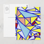 Hartglas Postkarte (Vorne/Hinten)