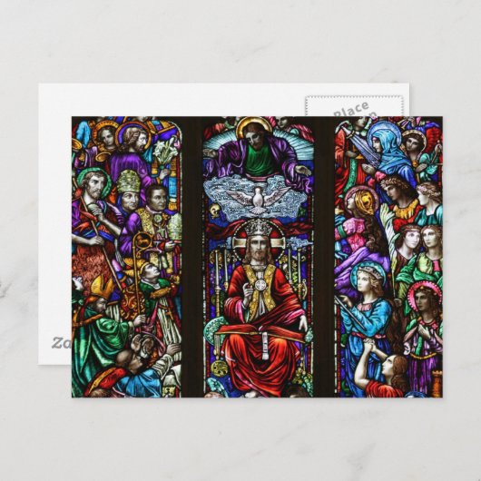 Hartglas Postkarte (Vorne/Hinten)