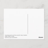 Hartglas Postkarte (Rückseite)