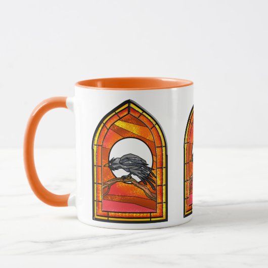 Hartglas Raven Tasse (Links)