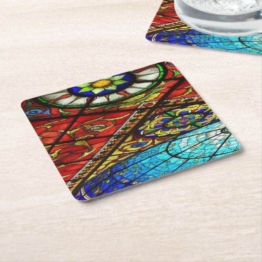 Hartglas Rechteckiger Pappuntersetzer (angewinkelt)