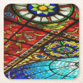 Hartglas Rechteckiger Pappuntersetzer (Vorderseite)