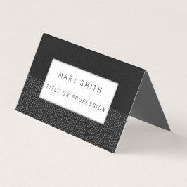 Hartglas Schwarz Visitenkarten
