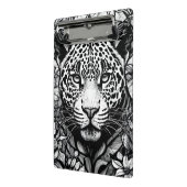 Hartglas Schwarzweißleopard Mini Klemmbrett (Gewinkelt2)