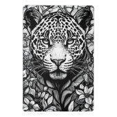 Hartglas Schwarzweißleopard Mini Klemmbrett (Rückseite)