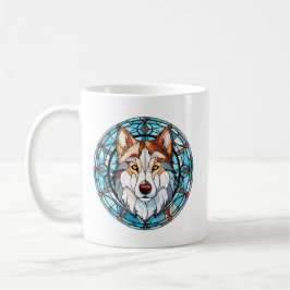 Hartglas Siberian Husky Dog Kaffeetasse