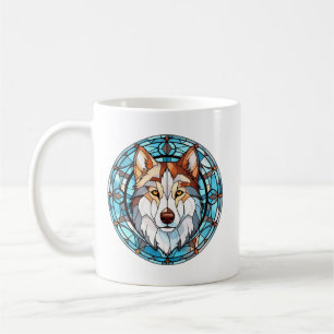 Hartglas Siberian Husky Dog Kaffeetasse