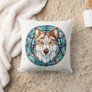 Hartglas Siberian Husky Dog Kissen