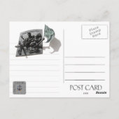 Hartglas - St. Mere Eglise Postkarte (Rückseite)