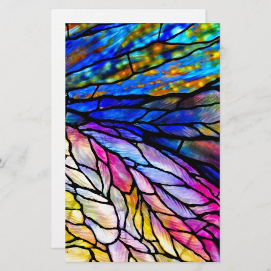 Hartglas, Tiffany - Stil, Briefpapier (Vorne/Hinten)