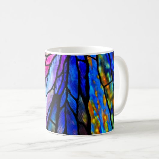 Hartglas, Tiffany - Stil, Kaffeetasse (VorderseiteRechts)