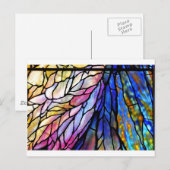 Hartglas, Tiffany - Stil, Postkarte (Vorne/Hinten)