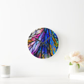 Hartglas, Tiffany - Stil, Runde Wanduhr (Zuhause)