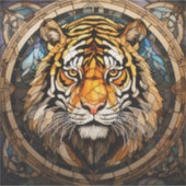 Hartglas Tiger Vinyl Sticker (Vorderseite)