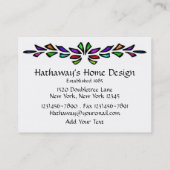 Hartglas-Umschließung / Visitenkarte durch SRF (Rückseite)