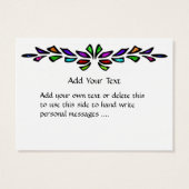 Hartglas-Umschließung / Visitenkarte durch SRF (Rückseite)