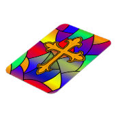 Hartglas und Kreuz Magnet (Linke Seite)