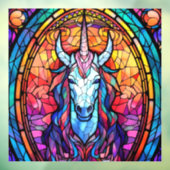 Hartglas Unicorn Fensteraufkleber (Blatt 3)