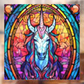 Hartglas Unicorn Fensteraufkleber (Blatt 2)